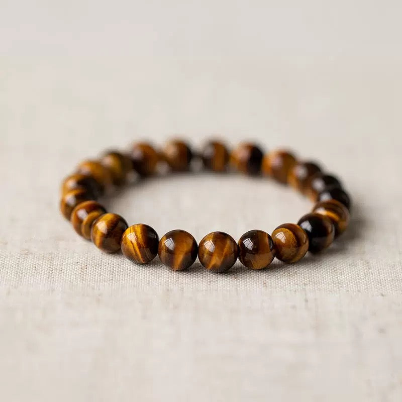 Fearless Charm - Natural Golden Tiger Eye Bracelet